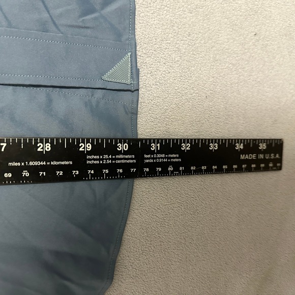 UNTUCKit Gironde Nylon Elastane Relaxed Fit Dress Shirt Blue Mens Size Large - Picture 6 of 10